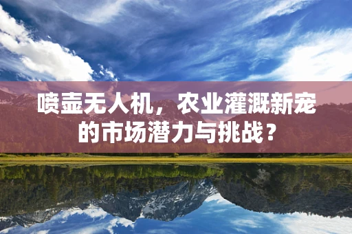 喷壶无人机，农业灌溉新宠的市场潜力与挑战？