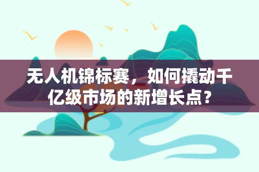 无人机锦标赛，如何撬动千亿级市场的新增长点？