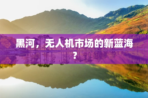 黑河，无人机市场的新蓝海？