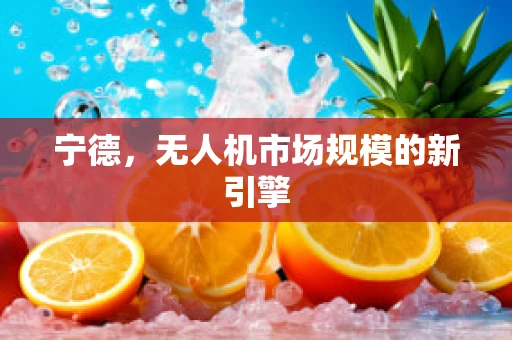 宁德，无人机市场规模的新引擎